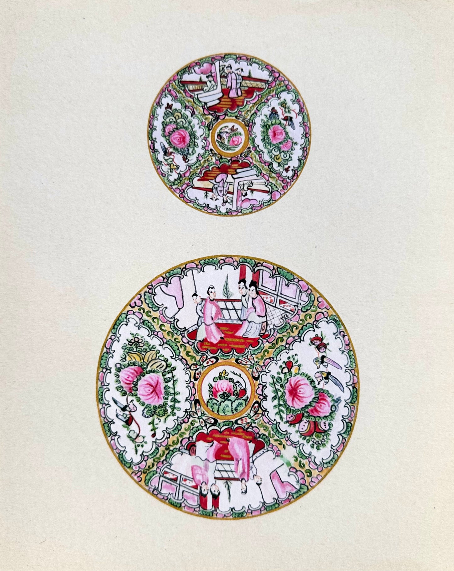 Small + Medium Rose Medallion Prints