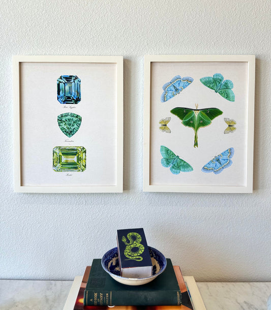 Luna Moth Collage Print