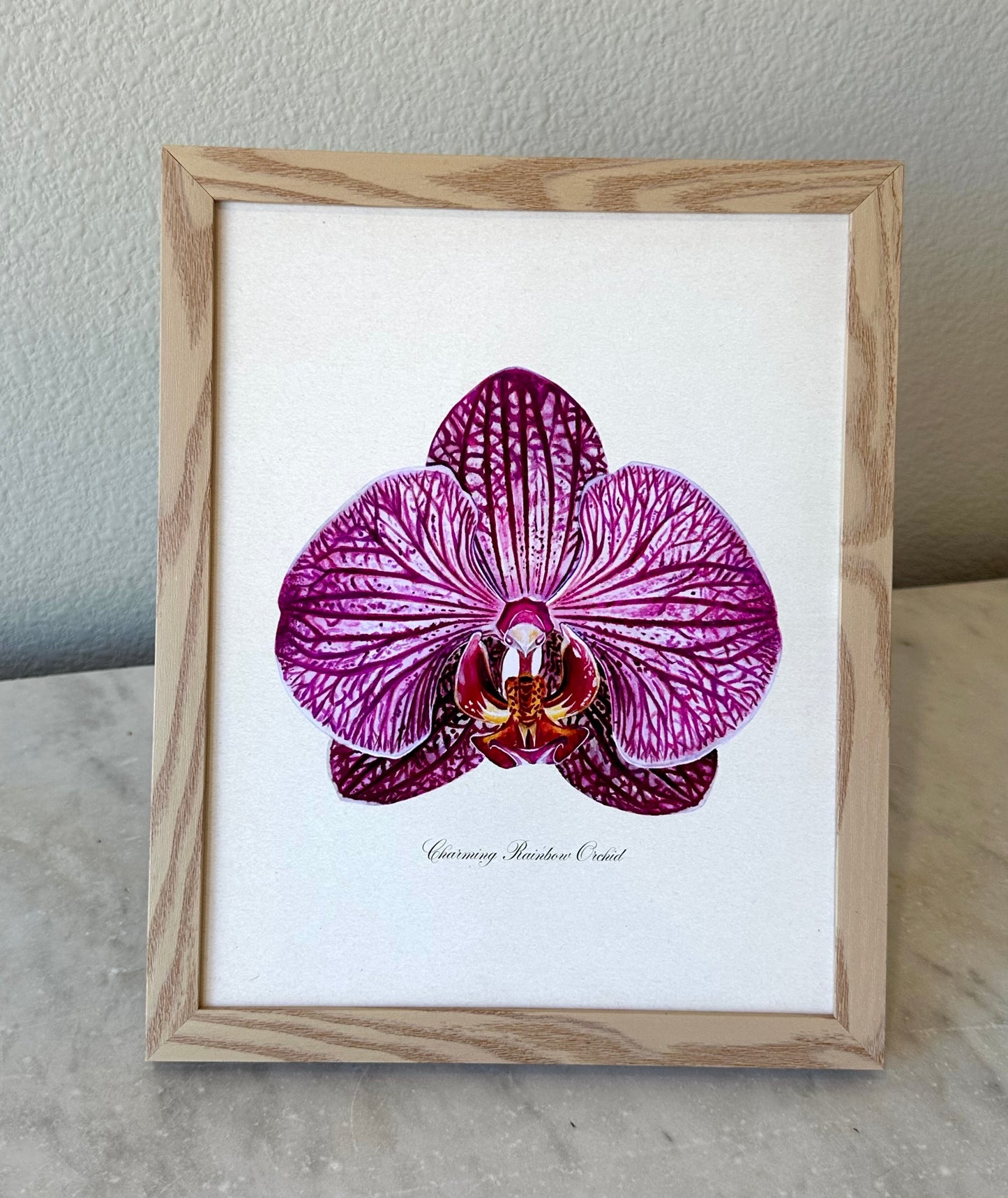 Charming Rainbow Orchid Print