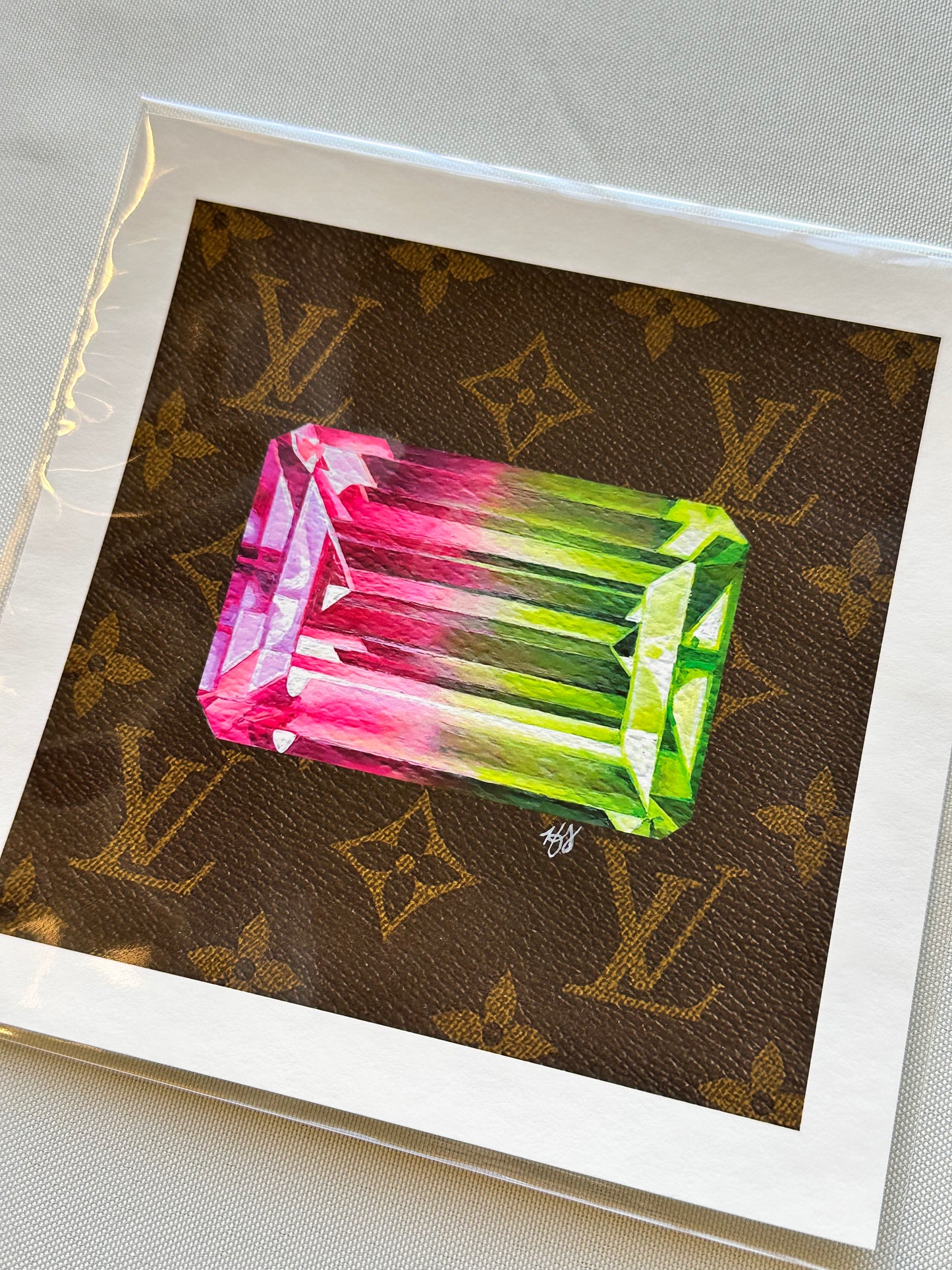 Watermelon Tourmaline #1 Print