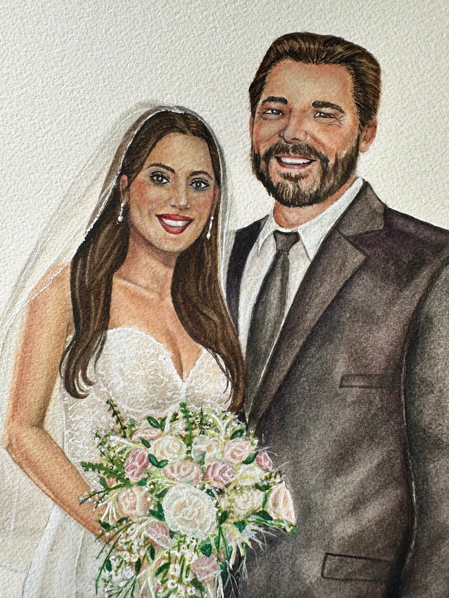 Heirloom Bride and Groom Portrait