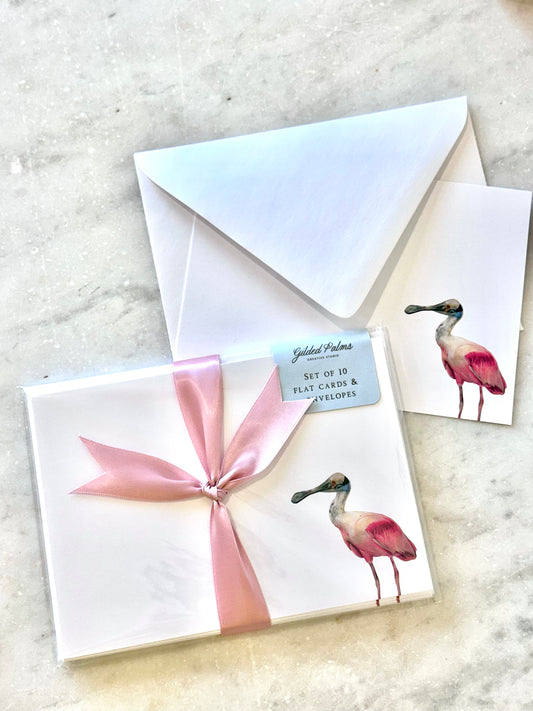 Roseate Spoonbill Stationery Set