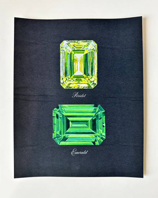 Peridot + Emerald Midnight Print