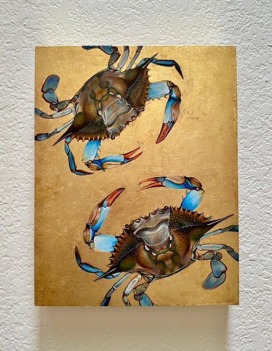 Original Gilded Blue Crabs