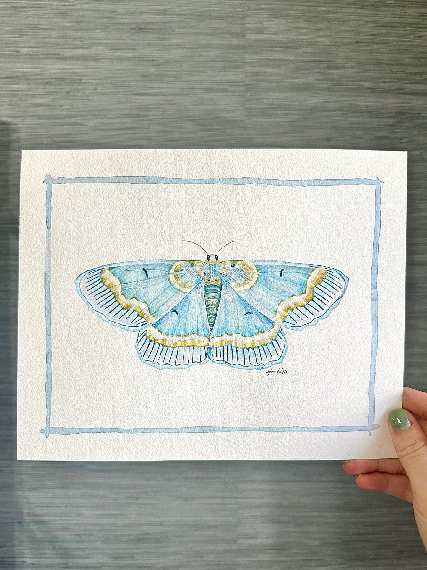 Blue Moth | Original Painting