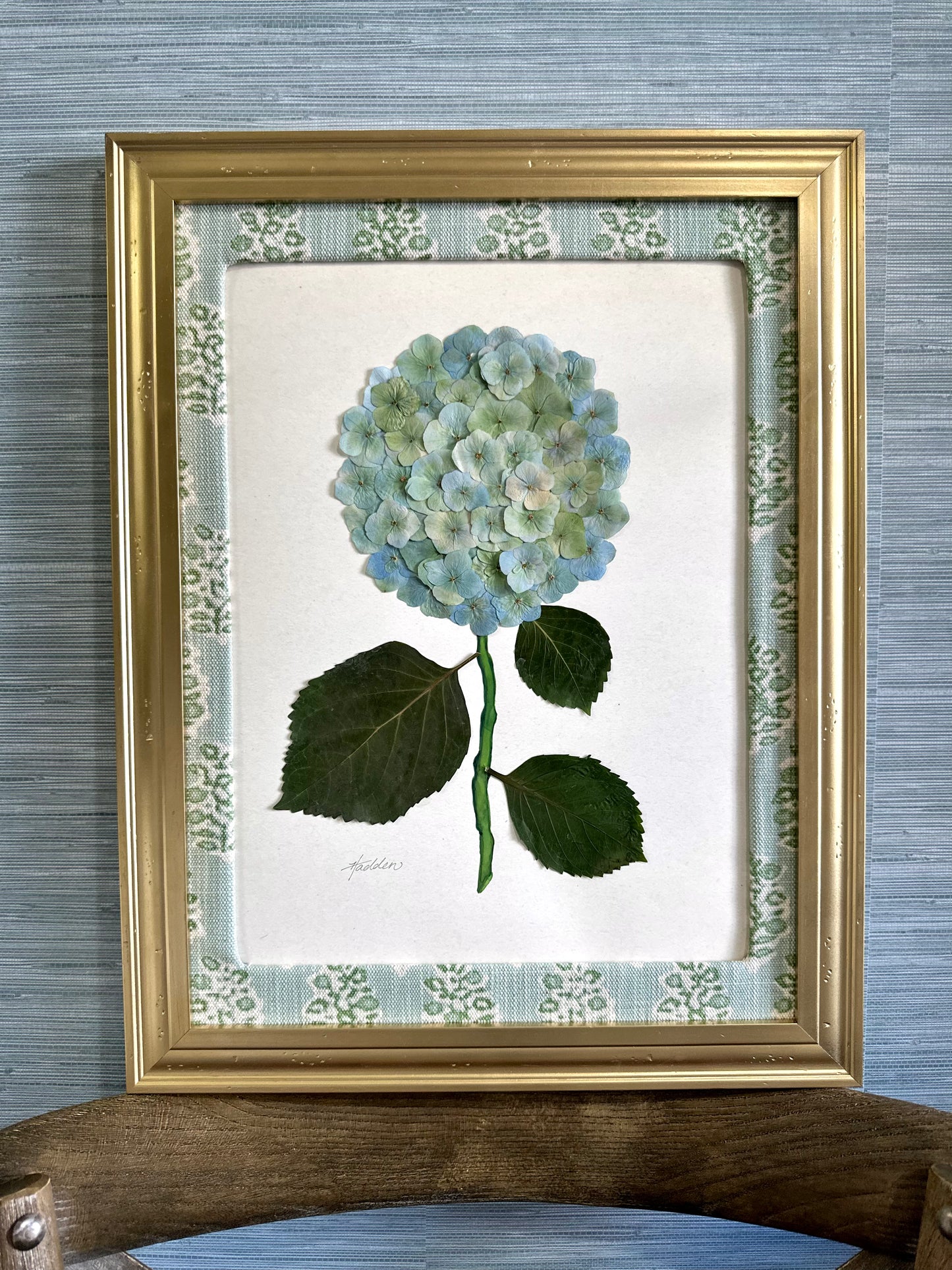 Original Pressed Hydrangea IV/VII
