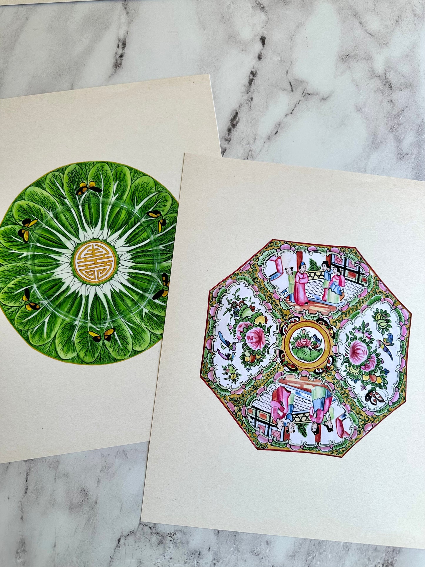 Bok Choy Plate Print