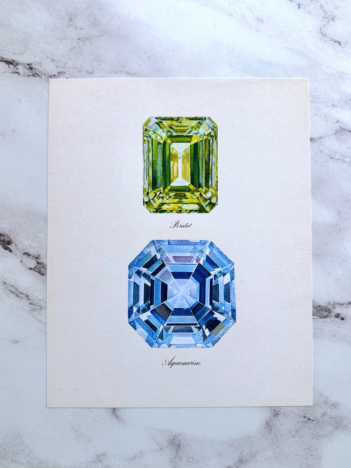 Peridot + Aquamarine Print
