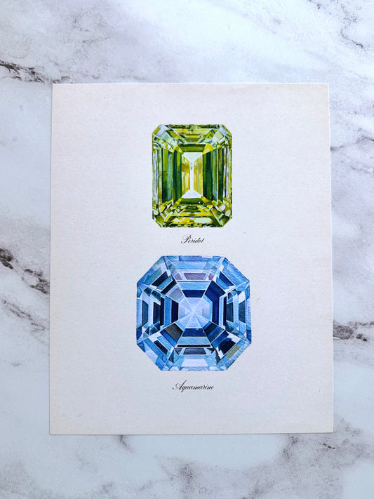 Peridot + Aquamarine Print