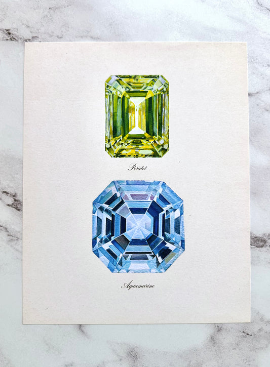Peridot + Aquamarine Print