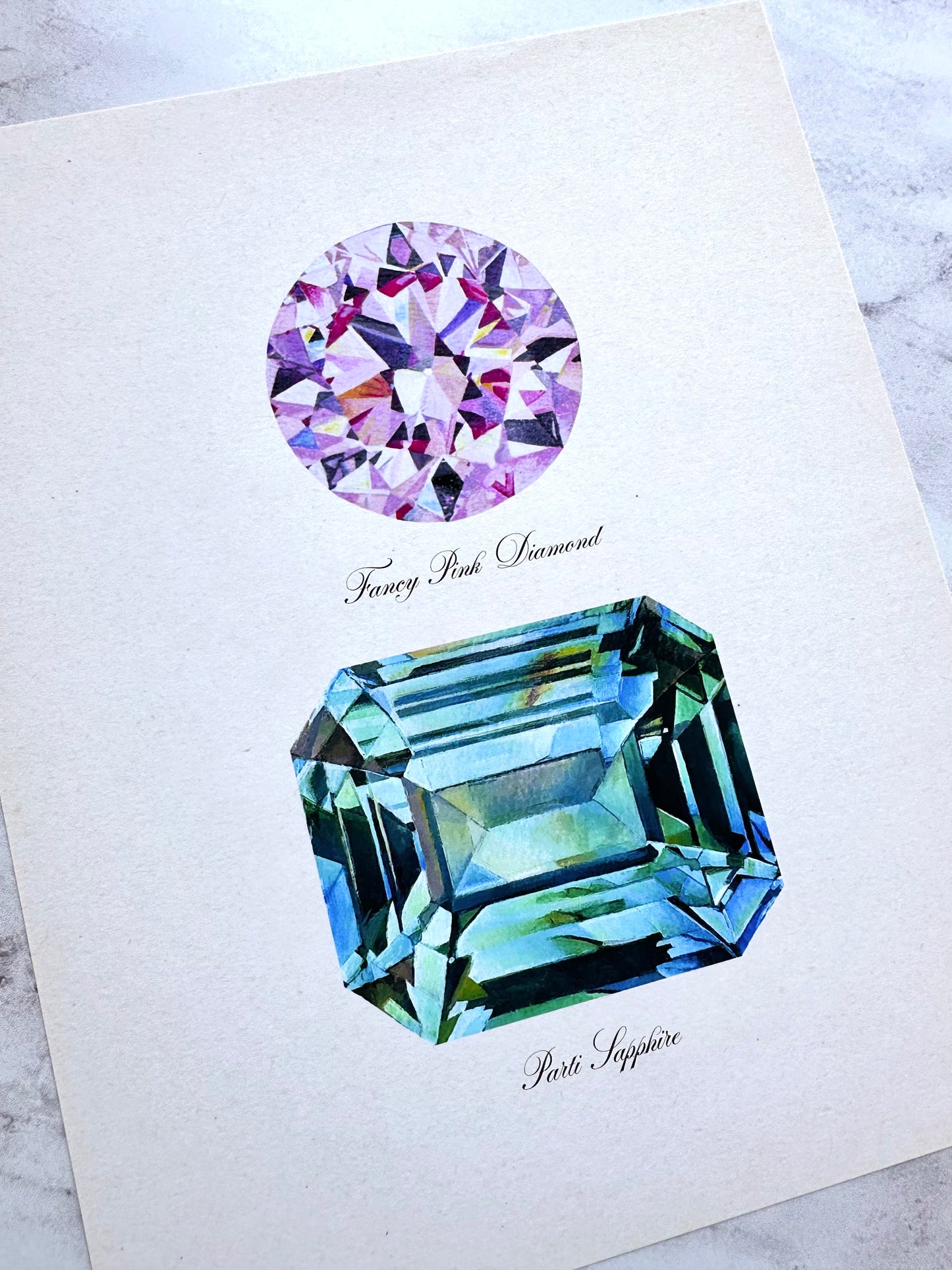 Pink Diamond + Partii Sapphire