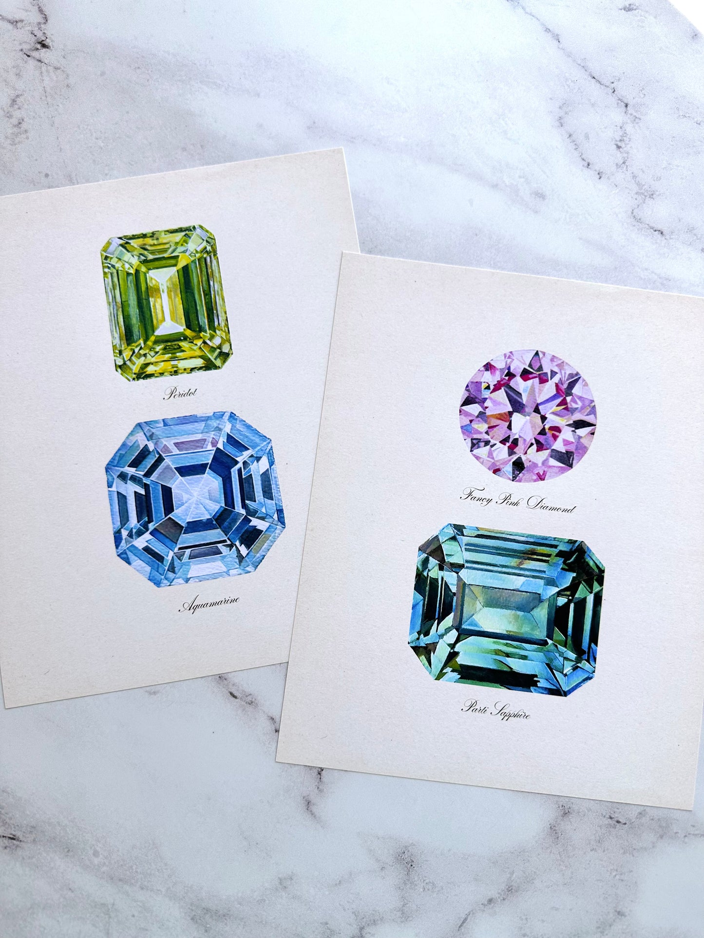 Peridot + Aquamarine Print