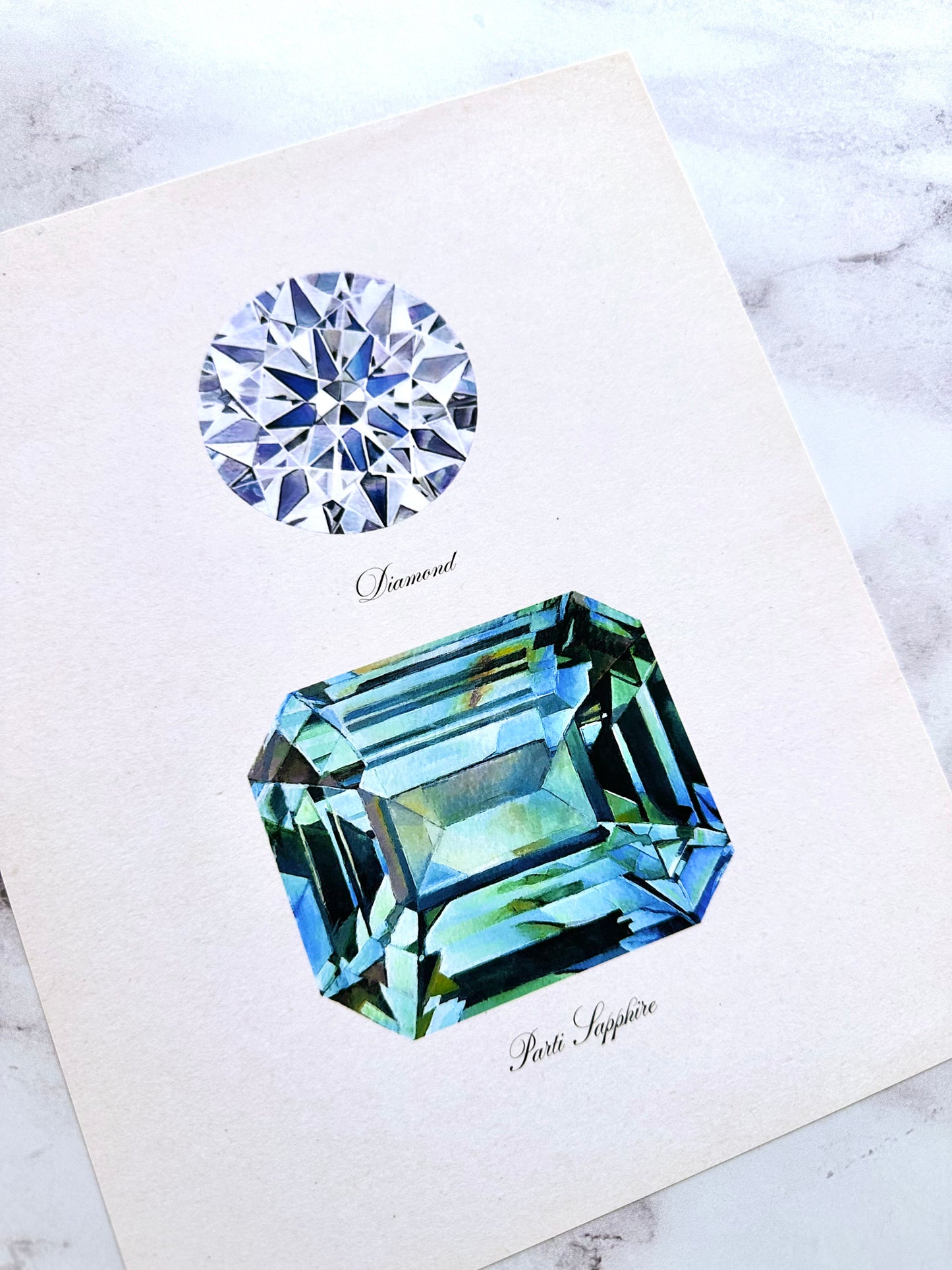 Diamond + Partii Sapphire Print