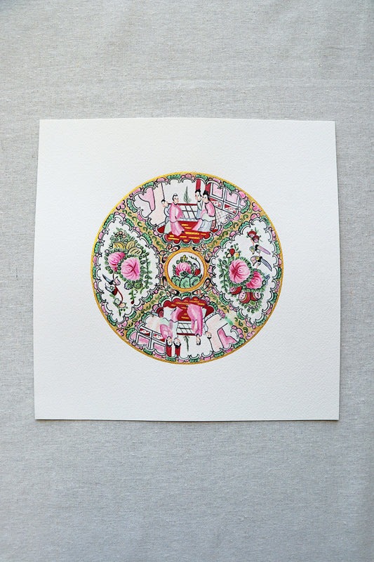 Medium Rose Medallion | Original Painting