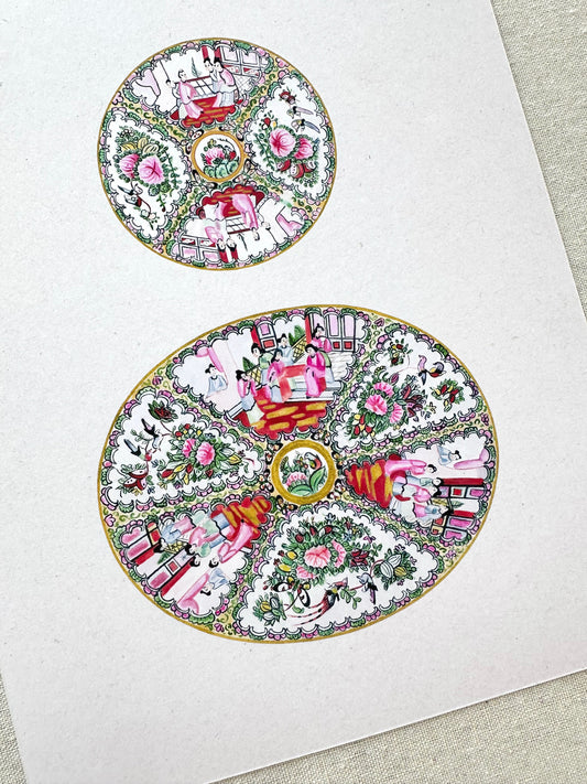 S+L Rose Medallion Print