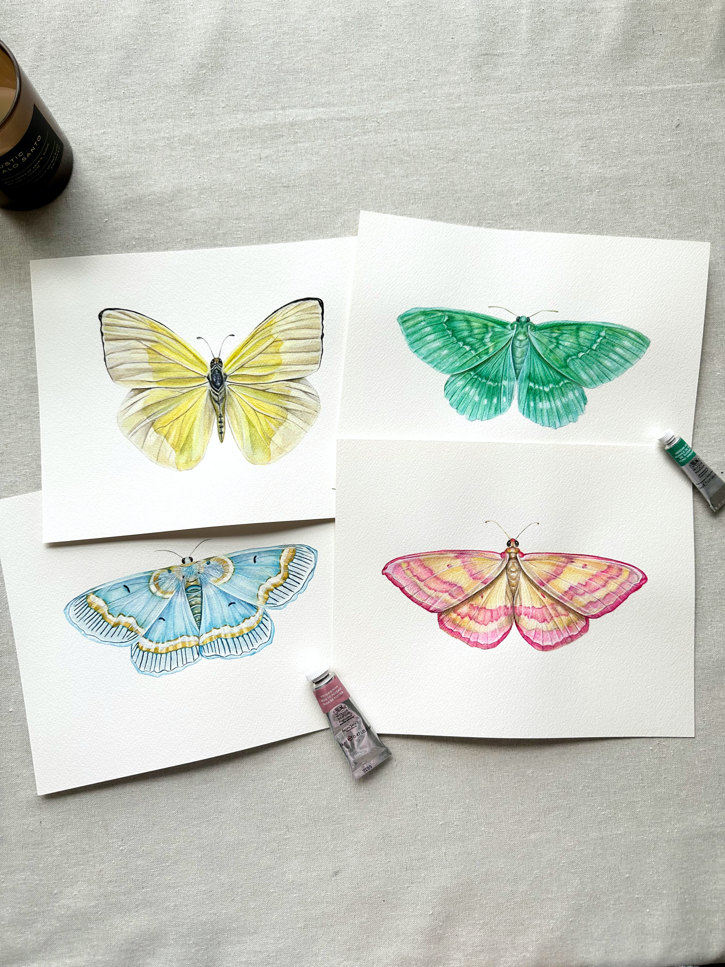 Emerald Moth | Original Painting